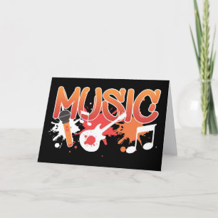 Musik Kunst Musik Instrumente Karte