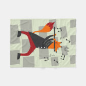 Musik Kunst und Flöte Fleecedecke (Vorderseite (Horizontal))