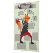 Musik Kunst und Flöte Klemmbrett (Links)