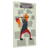 Musik Kunst und Flöte Klemmbrett (Rechts)