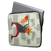 Musik Kunst und Flöte Laptopschutzhülle (Vorderseite Links)