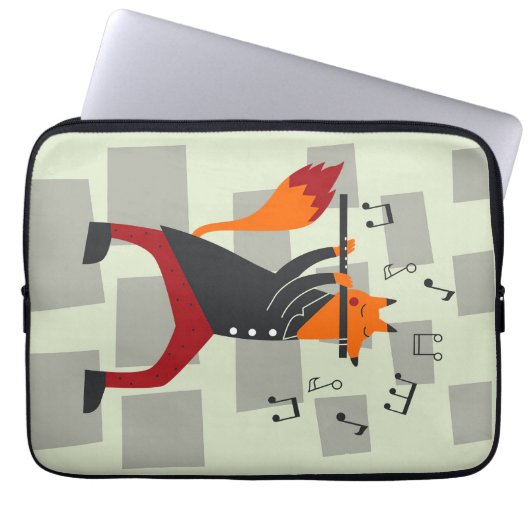 Musik Kunst und Flöte Laptopschutzhülle (Vorderseite)