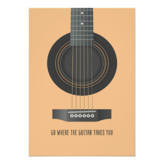Musik Kunst, wohin die Gitarre führt Fotodruck