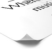 Musik - Kunstdruck Poster (Ecke)