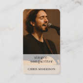 Musik-Künstler-QR-Code  Visitenkarte (Vorderseite)