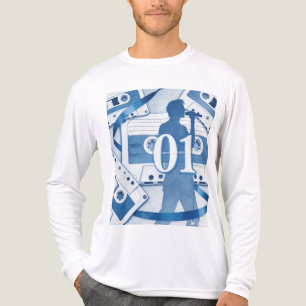 Musik-Langarm-Grafik Tri-Blend Shirt