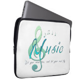 Musik Laptopschutzhülle (Vorne Rechts)