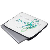 Musik Laptopschutzhülle (Vorne Knopf)