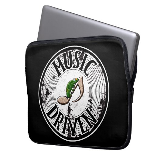 Musik Laptopschutzhülle (Vorderseite Links)