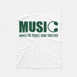 Musik lässt die Menschen zusammenkommen Fleecedecke
