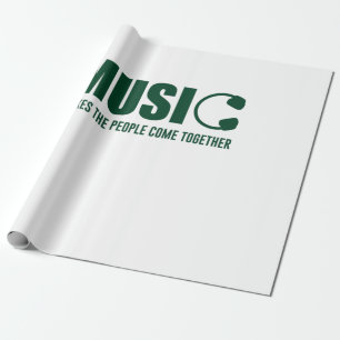 Musik lässt die Menschen zusammenkommen Geschenkpapier