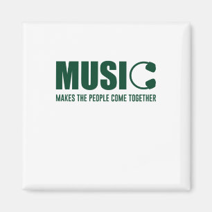 Musik lässt die Menschen zusammenkommen Magnet