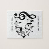 Musik lässt die Welt sich drehen Puzzle (Horizontal)