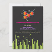 Musik läuft am Geburtstag in Ihrer DNA Einladung (Rückseite)