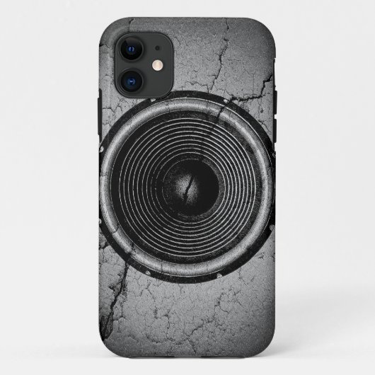 Musik-Lautsprecher an einer knackigen Wand Case-Mate iPhone Hülle (Rückseite)