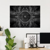 Musik-Lautsprecher an einer knackigen Wand Poster (Heimbüro)