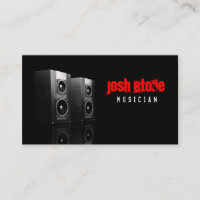 Musik-Lautsprecher-Geschäfts-Karte