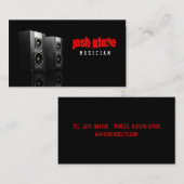 Musik-Lautsprecher-Geschäfts-Karte Visitenkarte (Vorne/Hinten)