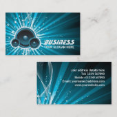 Musik-Lautsprecher-Geschäfts-Karte Visitenkarte (Vorne/Hinten)