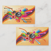 Musik-Lautsprecher, Sterne, Regenbogen Visitenkarte (Vorne/Hinten)