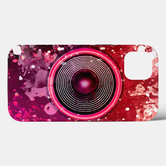 Musik-Lautsprecher und Spritzer Case-Mate iPhone Hülle (Rückseite (Horizontal))