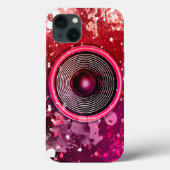 Musik-Lautsprecher und Spritzer Case-Mate iPhone Hülle (Rückseite)