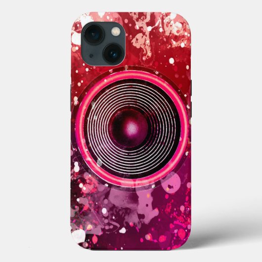 Musik-Lautsprecher und Spritzer Case-Mate iPhone Hülle (Rückseite)