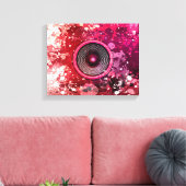 Musik-Lautsprecher und Spritzer Leinwanddruck (Insitu (Wohnzimmer))