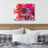 Musik-Lautsprecher und Spritzer Leinwanddruck (Insitu (Schlafzimmer))