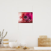 Musik-Lautsprecher und Spritzer Poster (Küche)
