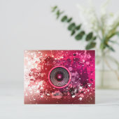 Musik-Lautsprecher und Spritzer Postkarte (Stehend Vorderseite)