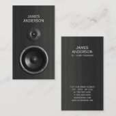 Musik-Lautsprecher Visitenkarte (Vorne/Hinten)