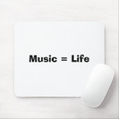 Musik = Leben Mousepad (Mit Mouse)