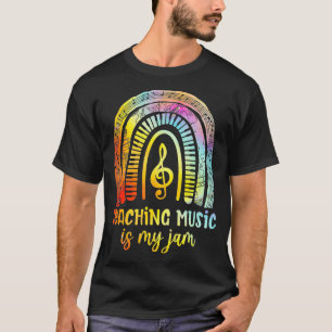 Musik lehren ist mein Jam Boho Rainbow Musik-Teach T-Shirt
