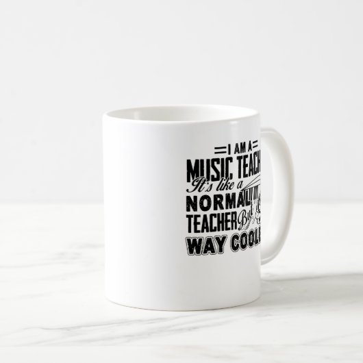 Musik-Lehrer-coolere Tasse (VorderseiteRechts)