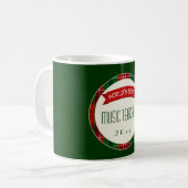 Musik-Lehrer-Feiertags-karierte Kaffeetasse (Vorderseite Links)