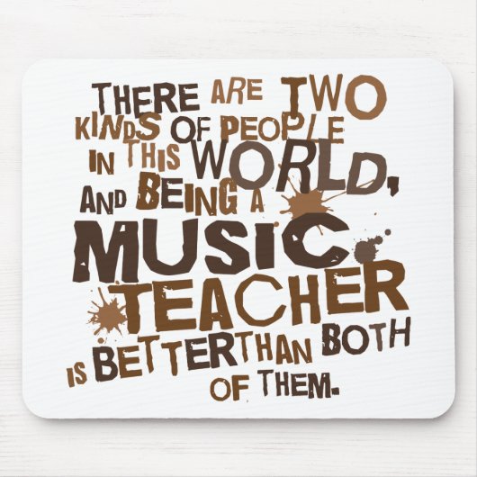 Musik-Lehrer-Geschenk Mousepad (Vorne)