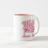 Musik-Lehrer-Geschenk Zweifarbige Tasse (VorderseiteRechts)