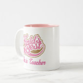 Musik-Lehrer-Geschenk Zweifarbige Tasse (Vorderseite Links)