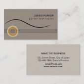 Musik-Lehrer-Gitarren-Logo-Minimalistischer Sänger Visitenkarte (Vorne/Hinten)