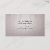 Musik-Lehrer-Goldclef-Logo-Vintages Musical Visitenkarte (Rückseite)