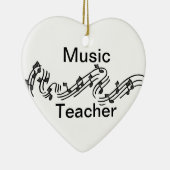 Musik-Lehrer Keramik Ornament (Rechts)