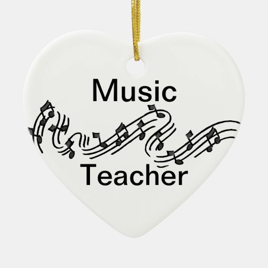 Musik-Lehrer Keramik Ornament (Vorne)