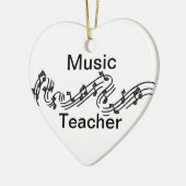 Musik-Lehrer Keramik Ornament (Links)