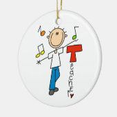 Musik-Lehrer Keramikornament (Links)