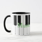 Musik-Lehrer-Klavier-Tasse kundengerecht Tasse (Links)