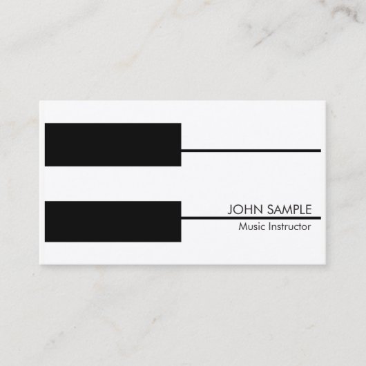 Musik-Lehrer-Klavierstunde-Lehrer Visitenkarte (Vorderseite)