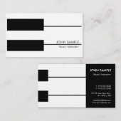 Musik-Lehrer-Klavierstunde-Lehrer Visitenkarte (Vorne/Hinten)