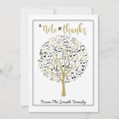 Musik Lehrer Note Dankeschön Musik Lehrer Geschenk Einladung (Vorderseite)