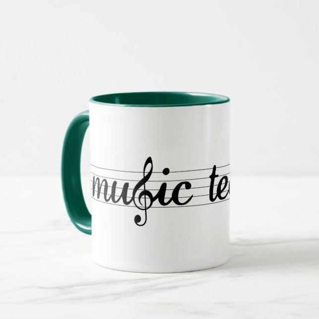 Musik-Lehrer-Tasse Tasse (Vorderseite Links)